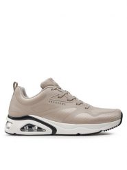 Skechers Sneakersy Tres-Air Uno-Revolution-Airy 183070/NAT Beżowy. Brązowe buty sportowe casual Skechers, bez wzorów, z materiału, bez zapięcia. Za 269.99 zł.
