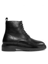 Gant Kozaki Boggar Mid Boot 27641330 Czarny. Czarne kozaki GANT, bez wzorów, ze skóry, bez obcasa, bez zapięcia. Za 839.99 zł.