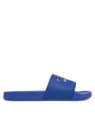 Tommy Hilfiger Klapki Flags Pool Slide FM0FM05431 Niebieski. Niebieskie klapki Tommy Hilfiger, ze skóry. Za 129.99 zł.