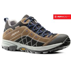 Buty Trekkingowe męskie Alpina Tropez Vibram. Brązowe buty trekkingowe Alpina, bez wzorów, bez zapięcia. Za 450.00 zł.