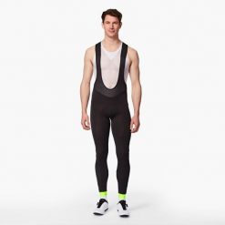 Spodnie rowerowe Btwin Discover zimowe na szelkach. Czarne spodenki rowerowe VAN RYSEL, m, bez wzorów, z elastanu, rowerowe. Za 159.99 zł.