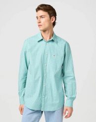 MESKA KOSZULA WRANGLER 1 PKT SHIRT LATIGO BAY 112362766. Koszule Wrangler, xxl, bez wzorów, bez kołnierzyka, bez ramiączek. Za 149.99 zł.