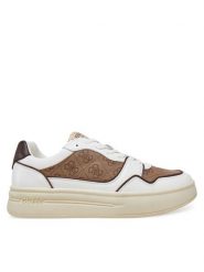 Guess Sneakersy FMJWII LEA12 Beżowy. Brązowe buty sportowe casual Guess, z aplikacjami, ze skóry, bez zapięcia. Za 399.99 zł.