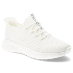 Sneakersy męskie Big Star, cholewka z materiału tekstylnego o oddychającej strukturze elastyczne sznurowanie na płaskiej podeszwie, białe, UU174004. Białe buty sportowe casual BIG STAR, bez wzorów, bez zapięcia. Za 179.00 zł.