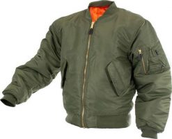 Kurtka męska Mil-Tec MA1 Basic oliwkowa r. 5XL. Zielone kurtki Mil-Tec, m, bez wzorów, bez kaptura. Za 170.95 zł.