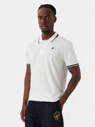 Beverly Hills Polo Club Polo P-SS26M-P2525 Biały Regular Fit. Białe koszulki polo Beverly Hills Polo Club, m, bez wzorów, z bawełny, bez kołnierzyka, bez ramiączek. Za 169.99 zł.