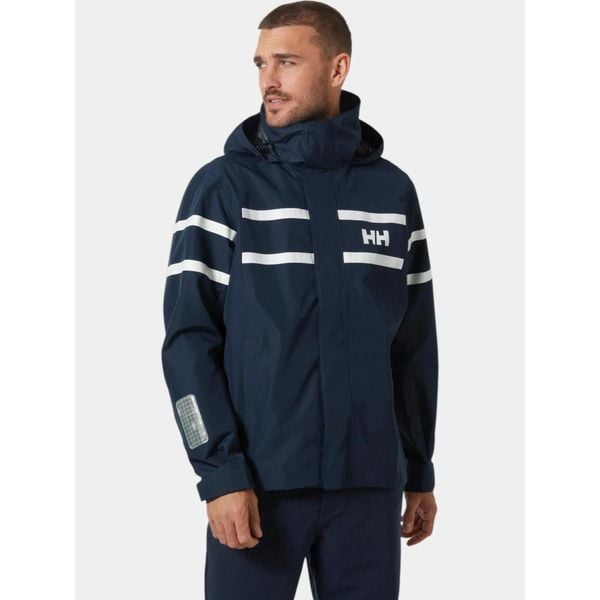 Kurtka Żeglarska Męska Helly Hansen Salt Inshore. Niebieskie kurtki Helly Hansen, m, bez wzorów, bez kaptura. Za 999.00 zł.
