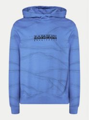 Napapijri Bluza Cellini NP0A4ILR Niebieski Relaxed Fit. Niebieskie bluzy Napapijri, l, bez wzorów, z bawełny, bez kaptura. Za 309.99 zł.