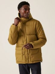 Regatta Kurtka zimowa "Falkner" w kolorze musztardowym rozmiar: S. Żółte kurtki Regatta, na zimę, s, bez wzorów, bez kaptura. Za 132.98 zł.