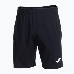 Spodenki tenisowe męskie Joma Montreal. Czarne krótkie spodenki sportowe Joma, m, bez wzorów, z materiału. Za 106.30 zł.
