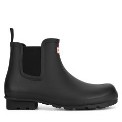 Kalosze Hunter. Czarne śniegowce Hunter, bez zapięcia. Za 399.99 zł.