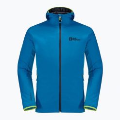 Kurtka skiturowa męska Jack Wolfskin Alpspitze Ins Hoody. Niebieskie kurtki softshell Jack Wolfskin, m, bez wzorów, z softshellu, bez kaptura. Za 549.99 zł.
