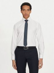 BOSS Krawat H-Tie 50532253 Granatowy. Niebieskie krawaty i muchy Boss, bez wzorów, z syntetyku. Za 209.99 zł.