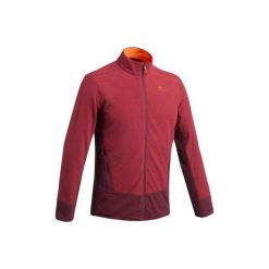 Polar turystyczny MH520 męski. Czarne bluzy z polaru QUECHUA, m, bez wzorów, z materiału, bez kaptura. Za 69.99 zł.