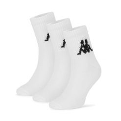 Skarpety Kappa. Białe skarpety Kappa, bez wzorów. Za 29.99 zł.