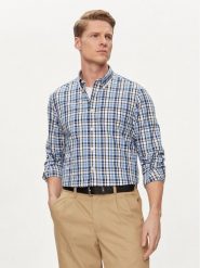 Tommy Hilfiger Koszula MW0MW34651 Niebieski Slim Fit. Niebieskie koszule Tommy Hilfiger, m, bez wzorów, z bawełny, bez kołnierzyka, bez ramiączek. Za 239.99 zł.