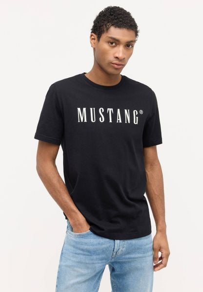 Męski T-Shirt Koszulka MUSTANG Style Austin Black 1014695 4142. Czarne t-shirty Mustang, m, bez wzorów, z bawełny, bez kołnierzyka, bez ramiączek. Za 69.99 zł.