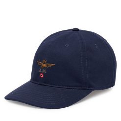 Czapka z daszkiem Aeronautica Militare. Niebieskie czapki z daszkiem Aeronautica Militare, bez wzorów. Za 179.99 zł.