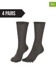 Norfolk Skarpety (4 pary) w kolorze antracytowym rozmiar: M. Czarne skarpety Norfolk, bez wzorów, z materiału. Za 208.99 zł.