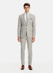 PAKO LORENTE - Wełniany garnitur męski w kratkę. Garnitury Pako Lorente, m, bez wzorów, z wełny. Za 2,999.98 zł.