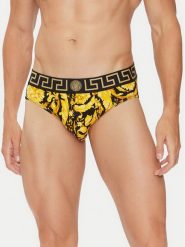 Versace Slipy 1001383 1A11188 Żółty. Żółte slipki VERSACE, m, bez wzorów, z bawełny. Za 379.99 zł.
