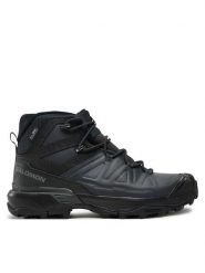Salomon Trekkingi X Ultra Snowpilot Waterproof L47585600 Czarny. Czarne botki sznurowane Salomon, bez wzorów, z materiału, bez obcasa, bez zapięcia. Za 779.99 zł.