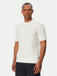 BOSS Sweter H-Nilton 50560468 Biały Regular Fit. Białe swetry rozpinane Boss, m, bez wzorów, z bawełny, bez kołnierzyka, bez ramiączek. Za 629.99 zł.