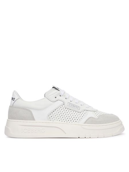 Iceberg Sneakersy IU175106 Biały. Białe buty sportowe casual ICEBERG, bez wzorów, ze skóry, bez zapięcia. Za 787.99 zł.