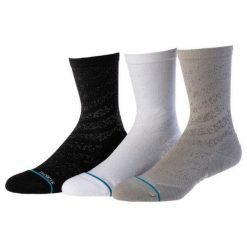 Skarpety biegowe Stance Run Lt Crew 3 Pack. Białe buty do biegania Stance, bez wzorów, bez zapięcia, na fitness i siłownię. Za 186.99 zł.