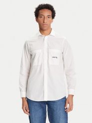 Armani Exchange Koszula XM000959 AF12994 U0009 Biały Regular Fit. Białe koszule Armani Exchange, m, bez wzorów, z bawełny, bez kołnierzyka, bez ramiączek. Za 479.99 zł.