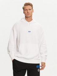 Hugo Bluza Nalonso 50522374 Biały Regular Fit. Białe bluzy Hugo, m, bez wzorów, z bawełny, bez kaptura. Za 269.99 zł.