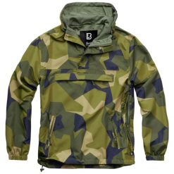 Kurtka przeciwwiatrowa Brandit M90 Camo. Niebieskie kurtki Brandit, m, bez wzorów, z poliesteru, bez kaptura. Za 213.10 zł.