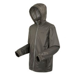 Kurtka turystyczna męska Lyle IV przeciwdeszczowa. Czarne odzież kompresyjna Regatta, na lato, l, bez wzorów, z materiału. Za 149.99 zł.