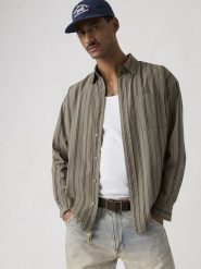 Levi's Koszula - Loose fit - w kolorze khaki rozmiar: XL. Brązowe koszule Levi's®, s, bez wzorów, z bawełny, bez kołnierzyka, bez ramiączek. Za 174.95 zł.