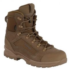 Buty trekkingowe męskie Lowa Breacher S Gtx Mid. Brązowe buty trekkingowe Lowa, bez wzorów, z materiału, za kostkę, bez zapięcia. Za 1,327.00 zł.