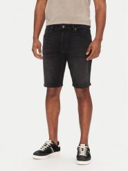 BOSS Szorty jeansowe Delaware Shorts Bo 50540271 Czarny Slim Fit. Czarne szorty Boss, m, bez wzorów, z bawełny. Za 309.99 zł.