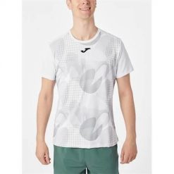 Koszulka sportowa męska Joma Challenge. Białe t-shirty sportowe Joma, bez wzorów, z poliesteru, bez ramiączek, tenisowe. Za 236.00 zł.