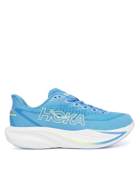 Hoka Buty do biegania Mach 7 1171904 Niebieski. Niebieskie buty do biegania HOKA, bez wzorów, z materiału, bez zapięcia, do biegania. Za 729.99 zł.
