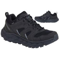 Buty turystyczne męskie Karrimor Kestral Low. Czarne buty trekkingowe Karrimor, bez wzorów, bez zapięcia. Za 414.99 zł.