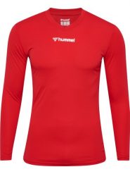 Dżersej z długim rękawem Hummel BL Essentiel. Czerwone bielizna termoaktywna Hummel, l, bez wzorów, z dżerseju, bez ramiączek, na fitness i siłownię. Za 134.50 zł.