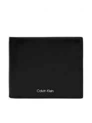 Calvin Klein Portfel Raised Ew Bill Fold W/ Coin LV04D1163G Czarny. Czarne portfele CALVIN KLEIN, bez wzorów, ze skóry. Za 329.99 zł.