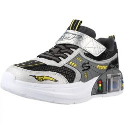 Buty SKECHERS 402150L SKECHERS GARAGE Szary. Szare buty turystyczne Skechers, bez wzorów, z syntetyku, bez zapięcia, na fitness i siłownię. Za 227.99 zł.