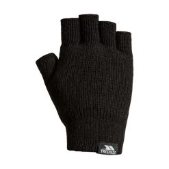 Rękawiczki Bez Palców Unisex Dla Dorosłych Dzianinowe Thinsulate Dita. Czarne rękawiczki Trespass, bez wzorów, z dzianiny. Za 49.99 zł.