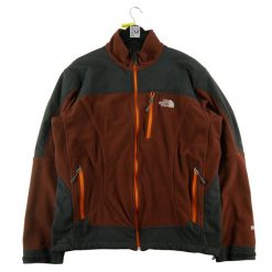 Second life - Kurtka polarowa męska WindStopper The North Face - Stan dobry. Brązowe kurtki The North Face, l, bez wzorów, z materiału, bez kaptura. Za 149.06 zł.