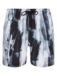 DKNY Szorty kąpielowe w kolorze czarno-błękitnym rozmiar: XL. Czarne kąpielówki DKNY, xl, bez wzorów, z materiału. Za 83.62 zł.