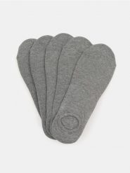 Skarpetki stopki 5 pack - szary. Szare skarpety Sinsay, bez wzorów. Za 15.99 zł.