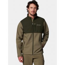 Kurtka softshell męska Columbia Ascender. Zielone kurtki Columbia, l, bez wzorów, z softshellu, bez kaptura. Za 439.00 zł.