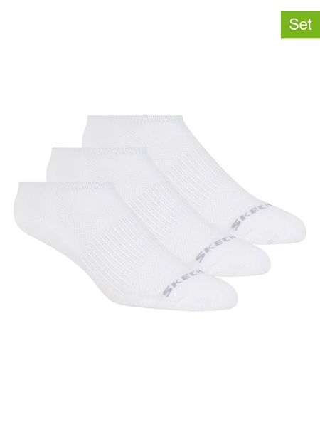 Skechers Skarpety (3 pary) w kolorze białym rozmiar: 43-46. Białe skarpety Skechers, bez wzorów. Za 32.75 zł.