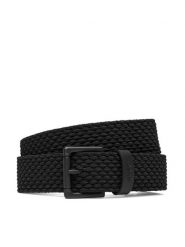 HUGO Pasek Męski 50558780 Czarny. Czarne paski Hugo, bez wzorów, z materiału. Za 339.99 zł.