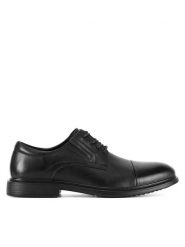 Sergio Bardi Półbuty MF1651-2Z Czarny. Czarne eleganckie półbuty Sergio Bardi, bez wzorów, ze skóry, bez obcasa, bez zapięcia. Za 159.99 zł.